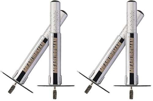 MEASUREMAN Solid Brass Body Tire Tread Depth Gauge, 0-32nd, Aluminum Slide (Pack of 2) - size: Aluminum Slide (Pack of 2)