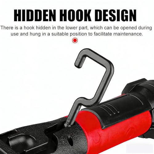 Magnetic Under Hood Light, 1200LM USB Rechargeable Work Light with Flexible Neck for Car Repair Garage