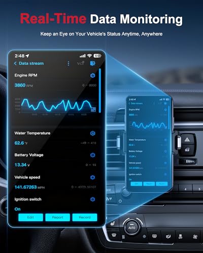 GOOLOO DEEPSCAN OBD2 Scanner Diagnostic Tool, Bluetooth Wireless All System Diagnostics for iOS & Android, Bi-Directional Control, 8+ Hot Reset, Code Reader, Live Data & Performance Test