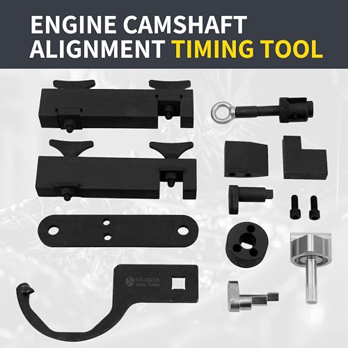 Kuntech Engine Camshaft Alignment Timing Tool Kit Compatible with Land Rover 3.0L 5.0L Engine, Compatible with Discovery 3 or 4 3.0T, 12 PCS Camshaft Locking Tools with Fuel Pump and Injector Tool