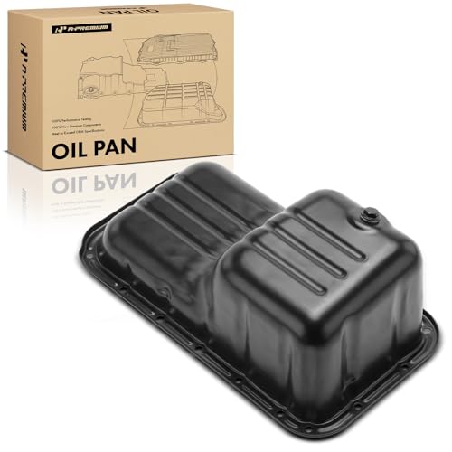 A-Premium Engine Oil Pan Sump with Drain Plug Compatible with Chevrolet Spark 2013 2014 2015, 1.2L, Replaces 25186958