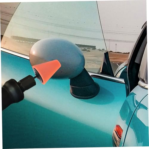 3pcs Car Wheel Polishing Sponge Pads Abrasive Cone Auto Wheel Hub Polishing Pads Kit for Automotive Detailing and Repair