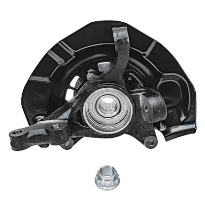 Detroit Axle - FWD Front 4pc Steering Knuckles Kit for 04-10 Toyota Sienna, 2 Steering Knuckles & Wheel Bearing Hubs 2 Outer Tie Rod Ends 2004 2005 2006 2007 2008 2009 2010 Replacement - size: 4SU48622/Kit