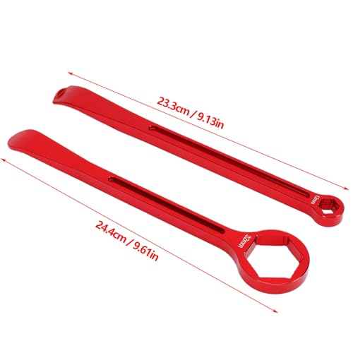 Cryfokt Tire Spoons Tool Set, High Strenght Aluminium Alloy Motorcycle Tire Combo Levers Set, Dual Function Motorcycle Changing Tool Kit for, Dirt Bike, Lawn Mower