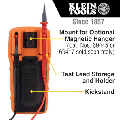 Klein Tools MM325 Multimeter, Digital Manual-Ranging 600V AC/DC Voltage Tester, Tests Batteries, Current, Resistance, Diodes, and Continuity - size: Manual-Ranging w/o Case
