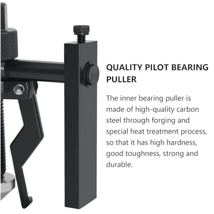 3 Jaw Inner Bearing Puller Gear Extractor Internal External Pulling Tool Carbon Steel Wheel Pilot Bearing Puller kit for Motorcycle Motorbike Car SUV