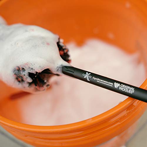 Liquid X Original Wheel Woolies Brushes 3 Piece Kit - Includes Angled Caliper Spoke Brush - USA Made - Black - New & Improved (Brushes + Wheel Cleaner) - size: Brushes + Wheel Cleaner