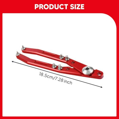 Oil Seal Removal Wrench, Shock Absorber Wrench, Maintenance Kit, 3 Mm/4 Mm/5 Mm Socket Wrenches for DIY Accessories, Red - color: Red
