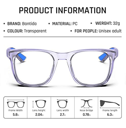Safety Glasses Anti-Fog Goggles Protective Eyewear Anti Blue Light Protection Glasses For Women And Men - color: Purple