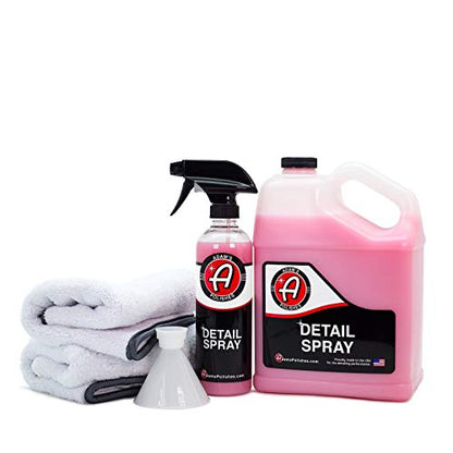 Adam’s Detail Spray Collection Kit – Quick Waterless Car Detailer Spray + 1 Gallon Refill - Gloss Enhancer, Dust & Light Dirt Remover - Complete Car Detailing Bundle