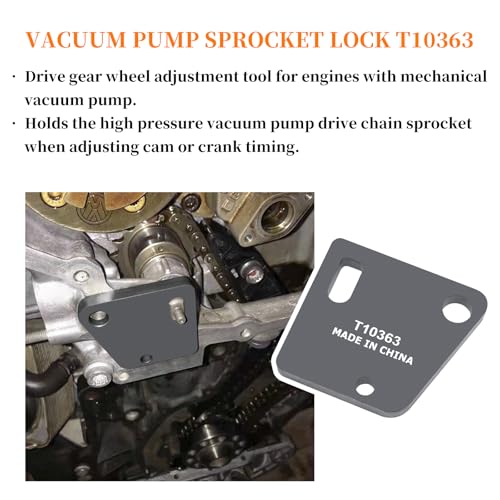 Engine Timing Tool Set, Compatible with Audi VW W8 W12 Touareg 3.2L, Magotan CC 3.0L, Audi & Porsche 3.6L VR6, and Bentley 6.0L / 6.3L W12 Engines, T10068A T10332 T10363, with Gloves