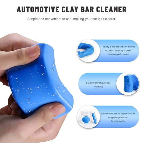 4PCS 100g Car Clay Bar, No Scratch Auto Detailing Claybar Cleaner with Washing and Adsorption Capacity, Premium Grade Damage Free Magic Clay Bar for Cleaning RV Bus Boat - color: 4pcs