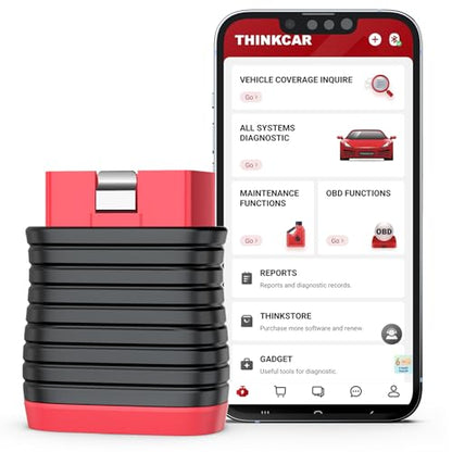 THINKCAR THINKDIAG BD6 OBD2 Scanner Bluetooth,Wireless All System Code Reader Diagnostic Tool for iOS & Android,5+ Hot Reset Bluetooth OBD2 Scanner for Car Check Engine Light, Lifetime Free Update