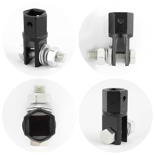 1/2" Scissor Jack Adapter,Scissor Jack Drill Adapter Fit 1/2" Impact Drill and 13/16" Lug Wrench to Lift Car Scissor Jack Height,Professional Car Accessories Scissor Lift Jacks Part