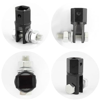 1/2" Scissor Jack Adapter,Scissor Jack Drill Adapter Fit 1/2" Impact Drill and 13/16" Lug Wrench to Lift Car Scissor Jack Height,Professional Car Accessories Scissor Lift Jacks Part