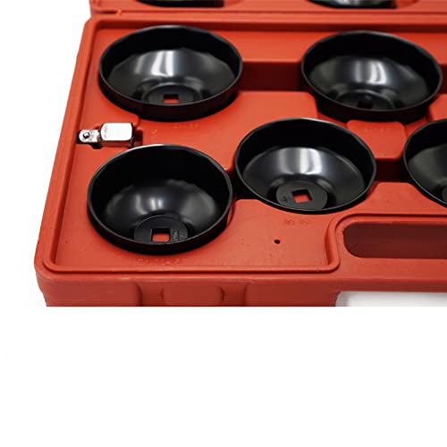 Oil Filter Socket Set 14pcs 3/8" Cap Wrenches Tool Kit