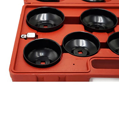 Oil Filter Socket Set 14pcs 3/8" Cap Wrenches Tool Kit
