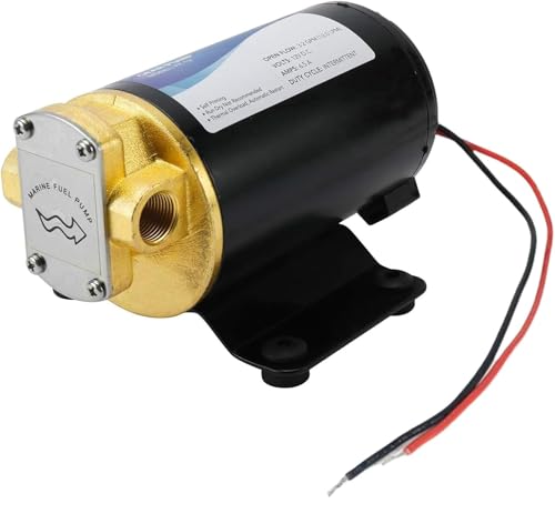 12V Oil Transfer Pump, 3.2GPM Gear Oil Pump, Lubricant Diesel Engine Scavenge Oil Extractor Pump, Electric Portable Oil Suction Pump Self Priming for Marine Machinery Oil Change