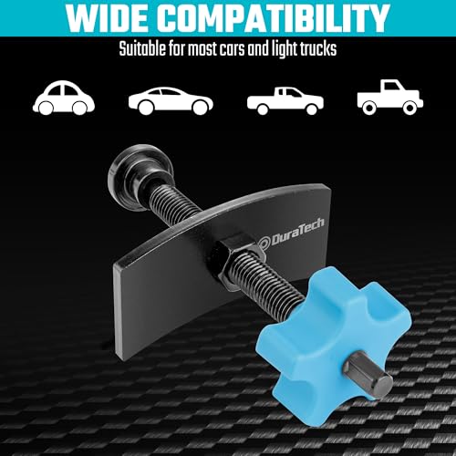 DURATECH Heavy Duty Caliper Piston Compressor Tool, Brake Pad Spreader with 2PCS Brake Caliper Hangers,Brake Piston Compressor Tool for Most Cars and Light Trucks - size: heavy duty