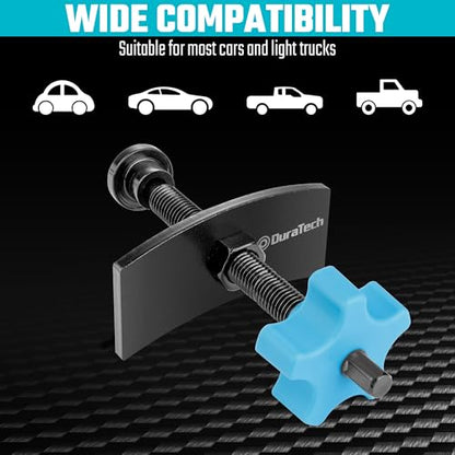 DURATECH Caliper Piston Compressor Tool with 2PCS Brake Caliper Hangers | Heavy Duty, Brake Pad Spreader, Brake Piston Compressor Tool for Most Cars and Light Trucks - size: heavy duty