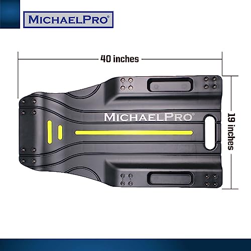 MichaelPro 40-Inch Mechanic Creeper – Low Profile Automotive Creeper, 350 Lbs Capacity Rolling Garage Car Creeper, Shop Creeper with Tool Trays | MP016003