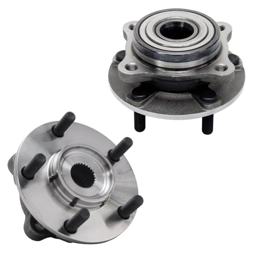 Detroit Axle - 2 Front Wheel Bearing & Hubs Assembly AWD Without ABS Sensor for 1991-1996 Dodge Stealth 1991-1999 Mitsubishi 3000GT 2003-2006 Lancer - style: 513133 x2/Pair