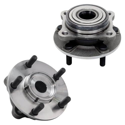 Detroit Axle - 2 Front Wheel Bearing & Hubs Assembly AWD Without ABS Sensor for 1991-1996 Dodge Stealth 1991-1999 Mitsubishi 3000GT 2003-2006 Lancer - style: 513133 x2/Pair