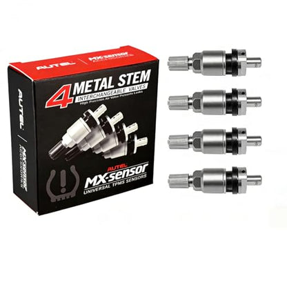 Autel 4PCS Metal Valve Stem Kit for MX-Sensor, TPMS Tire Pressure Monitoring Sensor Valve Stem Repair Kit