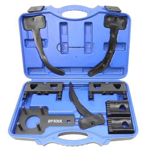 DPTOOL Camshaft Phaser Timing Chain Tool Kit Camshaft Holding Tool Crankshaft Pulley Wrench Compatible with VW Jeep Chrysler Dodge 3.6L VVT Pentastar Engine 2011-2019 Replace 10200A 10202 10369 10198A - size: 9PC