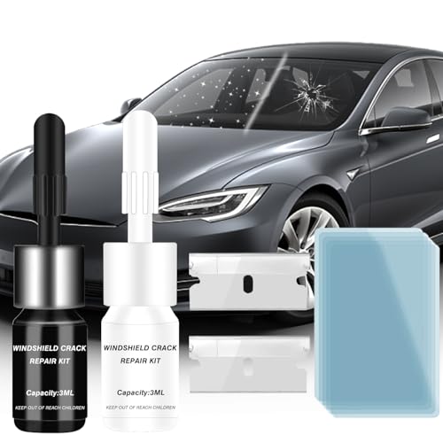 Filmer Windshield Chip Repair Kit, 2026 Latest - Windshield Repair Kit, Windshield Crack Repair Kit for Daily Car Glass Maintenance, Quickly Repair Glass Cracks & Chips, 5-Min Quick Fix (2 Bottles)