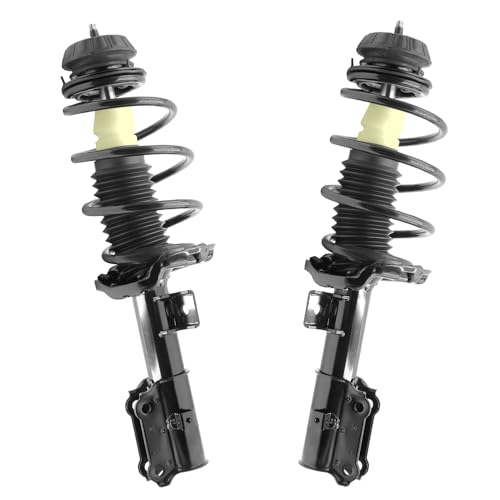 Detroit Axle - 2 Front Struts for 2018 2019 2020 2021 Hyundai Accent Kia Rio, Quick Strut with Coil Spring Assembly Replacement Quick Complete Struts Shocks Suspension - size: 13063_13064/Pair