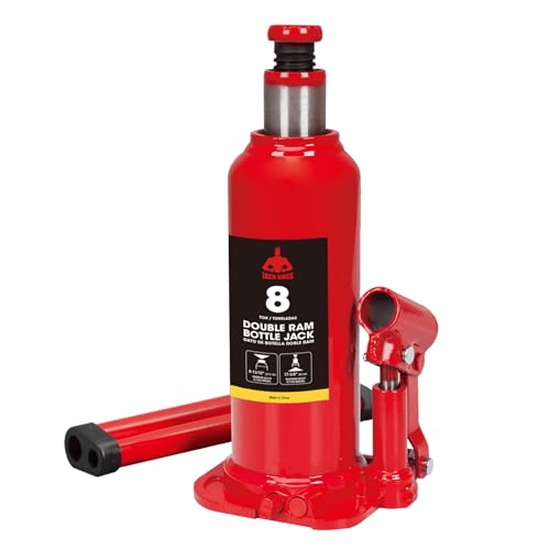 Jack Boss Bottle Jack 8 Ton (16,000 LBs) Hydraulic Car Jack, Fit for Auto Truck Repair and House Lift, AS90804X - size: 8T