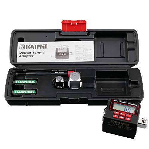K553 Digital Torque Adapter, 1/2-Inch 12 to 250 ft·lbs, Buzzer/LED Flash Notification, Dual Direction - size: 12-250 ft·lbs
