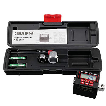 K553 Digital Torque Adapter, 1/2-Inch 12 to 250 ft·lbs, Buzzer/LED Flash Notification, Dual Direction - size: 12-250 ft·lbs