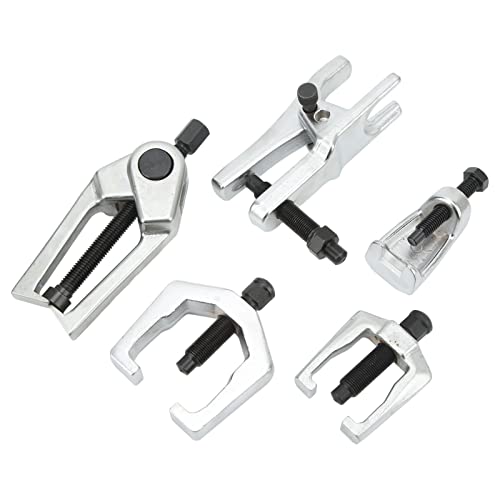 Ball Joint Separator Tool Set Heavy Duty Alloy Steel Pitman Arm Puller Tie Rod End Remover Kit for Trucks and Import Vehicles 5 Piece with Storage Box