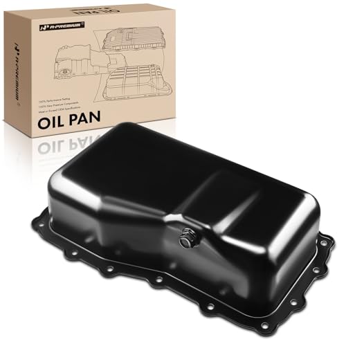 A-Premium Engine Oil Pan Sump with Drain Plug Compatible with Dodge Grand Caravan & Chrysler Town & Country, 2008 2009 2010, 3.8L, Replaces 4892386AA