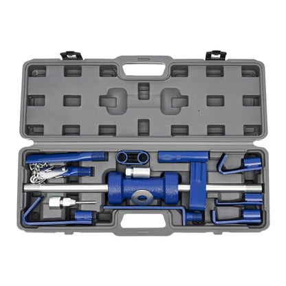 Slide Hammer Dent Puller Set, Automotive Hammer Puller Frame Set Heavy Duty Auto Body Truck Repair Tool Kit Automotive Dent Remover with Carrying Case