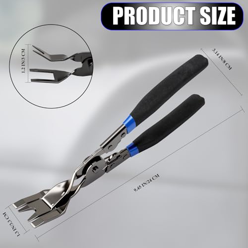 1PCS Car Clip Pliers Tool, Panel Clip Pliers Set Fastener Remover, Auto Retainer Clip Trim Rivet Removal Tool, Auto Door Car Upholstery Trim Clip Removal Tool (Black & Blue) - color: Black & Blue - 1 Pcs Clip Removal Plier