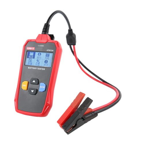 UNI-T UT673A Battery Tester 12V Car Battery Tester,40-2000 CCA Automotive Battery Load Tester,Capacities from 30Ah to 250Ah for Truck Boat Marine SUV ATV Auto Cranking and Charging System Tester - size: UT673A