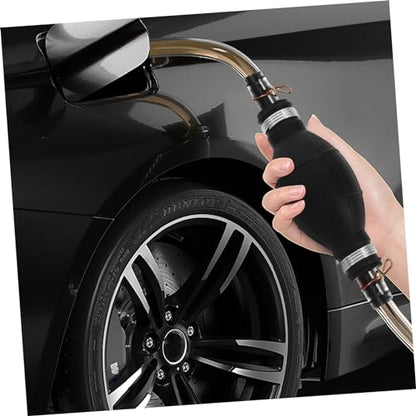 Zerodeko 1set Hand Gas Pump Siphon Hose Manual Fuel Transfer Pump Kit for Gas Oil Fluid Siphon Hose for Automotive Use Lightweight and Easy to Operate