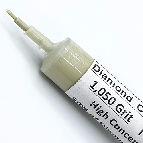 TechDiamondTools Diamond Lapping Paste Polishing Compound USA Made 1050 Grit Mesh 12-20 Microns Lapping Compound for Rock Glass Metal Jewelry Resin Marble with High Concentration of Diamond Powder - size: 1,050 grit/12 - 20 microns