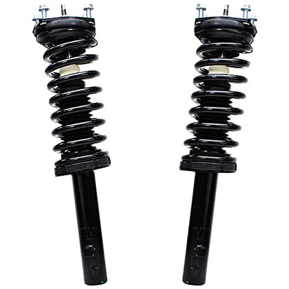 Detroit Axle - 2 Front Struts for 2005-2010 Jeep Grand Cherokee 2006-2010 Commander Complete Struts with Coil Spring 2006 2007 2008 2009 Replacement Ready Strut Shocks Assembly - size: 171377L_171377R/PAIR