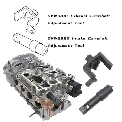Camshaft Crankshaft Engine Timing Tool Kit, 31PCS Set | Compatible with Audi VW VAG 2006-2018 EA888 1.8T 2.0T, with Carry Case & Gloves - size: 31PCS
