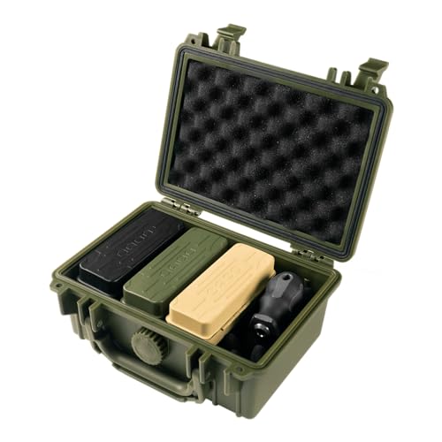 KESI Tool 77-Piece Torx bit Set Fully Armed Set with Waterproof Camera Hard Protective Case with 29-Piece 1/4" Multi Function Bits Set & 13-Piece 1/4" Spline Set & 35-Piece Precision Bits Set (Green) - size: Full Gear Set with Green case