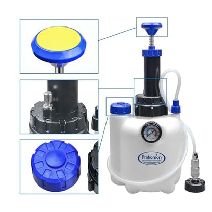 3L Manual Brake Bleeder Fluid Pump with 1L Brake Bleeder Bottle Suitable for Most Vehicles One-Person Operation - color: 4pieces