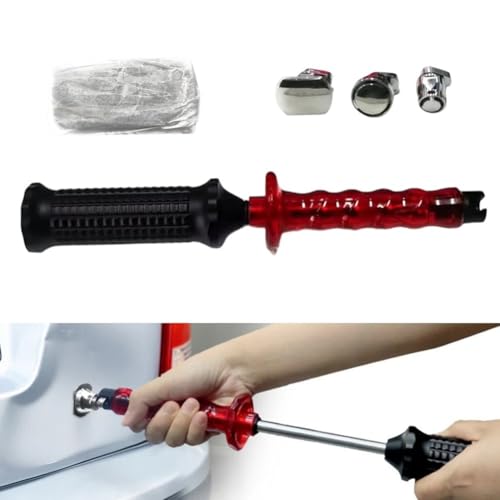 Slide Hammer Dent Puller Kit with Cold Glue Tabs Paintless Dent Repair Tool Set Auto Hail Damage Removal Accessories for Car Body Sheet Metal Dent Pull Work