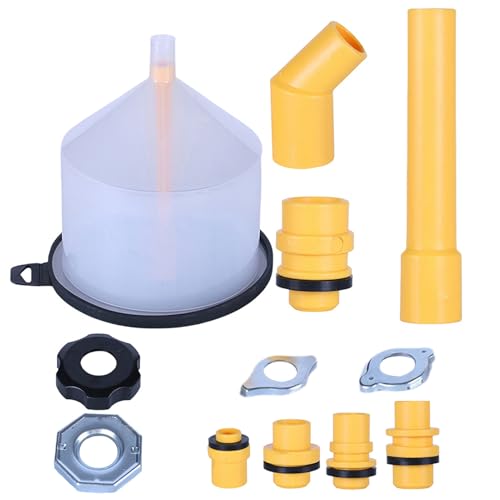 Radiator Burping Funnel Kit – No Spill Coolant Filling Tool, 15 Pieces Car Maintenance Adapter Set | Automotive Engine Cooling System Kit for Trucks, RVs, Brake Fluids, Windshield Tanks,