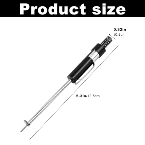 Brake Pad Thickness Gauge, Car Brake Pad Detection Pen Scale, Tire Tread Depth Gauge, Brake Pad Measuring Tool with 1.5mm Scale for Internal External, Car Accessories