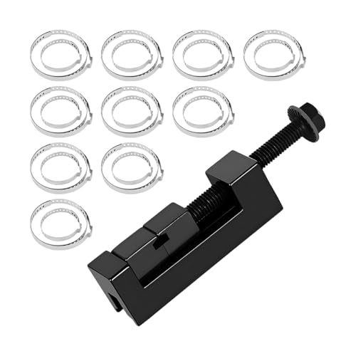 Single Ear Car CV Axle Boot Clamp Pliers, Vehicle Drive Shaft CV Boot Clamping Removal and Installation Tool with 20PCS Stainless Steel Clamps, Automotive Repair Kit, Universal Fit