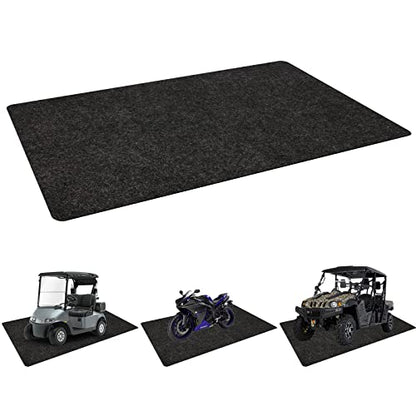 Golf Cart Parking Mat 4.9 ft × 9.1 ft Garage Floor Mat Oil Absorbent Waterproof Rubber Backing Layer Floor Protective Pad from Spills, Drips, Splashes and Stains | Oil Absorbent, Waterproof Rubber Backing Layer, Protects from Spills, Drips, Splashes and S